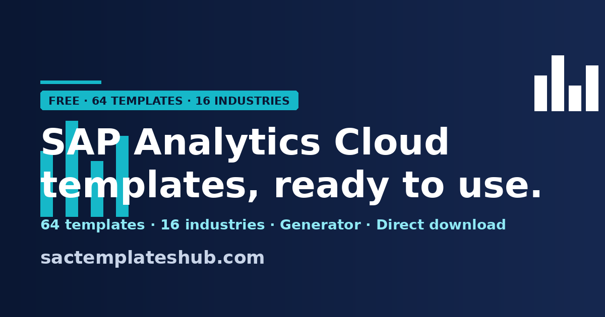 SAC Templates Hub — Ready-to-use SAP Analytics Cloud & SAC Planning ...